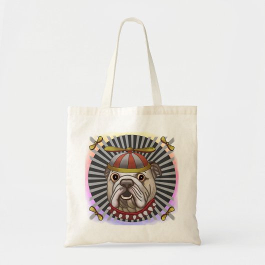 Beanie Bulldog boodschappentas Tote Bag (Voorkant)