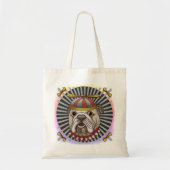 Beanie Bulldog canvas tas (Voorkant)