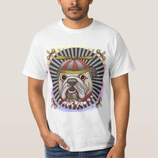 Beanie Bulldog T-shirt (Voorkant)