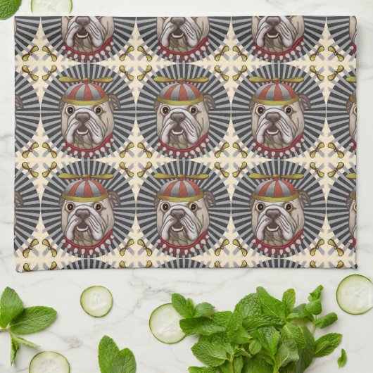 Beanie Bulldog Theedoek (Gevouwen)