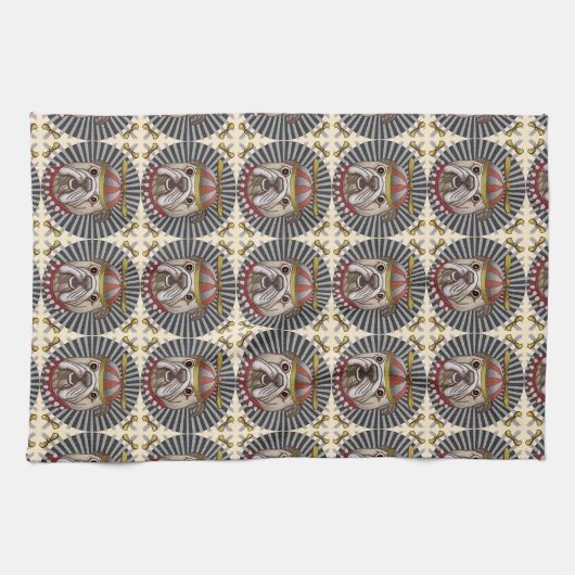 Beanie Bulldog Theedoek (Horizontaal)