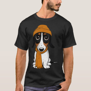 Beanie Dog - Piebald Dachshund - Schattigee Hipste T-shirt