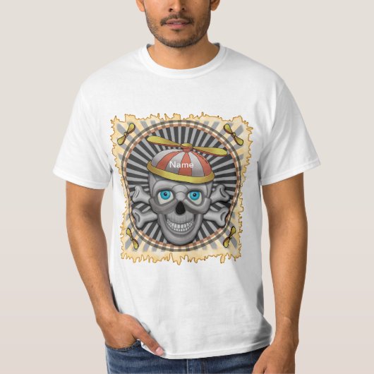 Beanie Hoed Skull T-shirt (Voorkant)