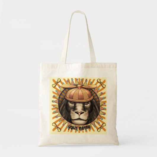Beanie Leeuw Tote Bag (Voorkant)