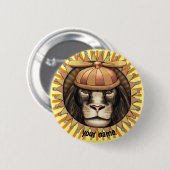 Beanie Lion Ronde Button 5,7 Cm (Voorkant /achterkant)