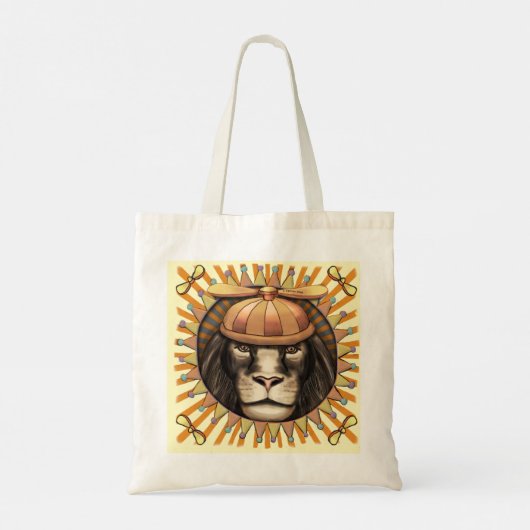 Beanie Lion  Tote Bag (Achterkant)