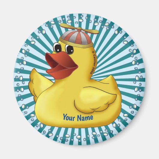 Beanie Pet Rubber Duck Magneet (Voorkant)