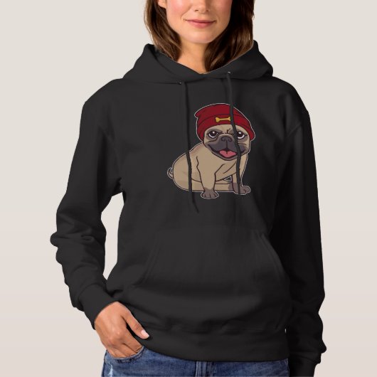 Beanie Pug Classic T-shirt 459 (Voorkant)