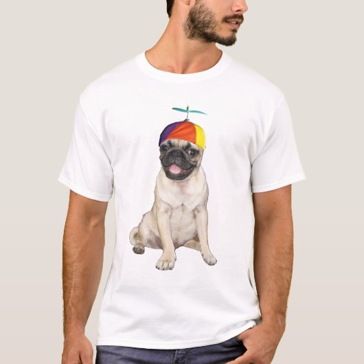 Beanie Pug T-shirt (Voorkant)