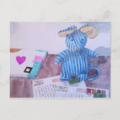 Beanie schrijft zijn briefkaarten (Voorkant)