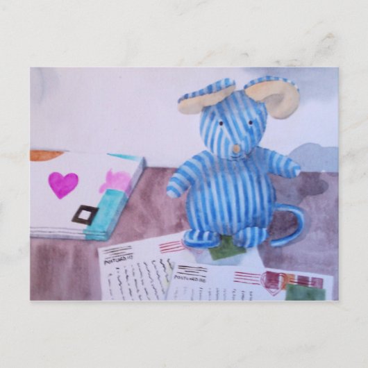 Beanie schrijft zijn briefkaarten (Voorkant)