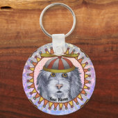 Beanie Sheep Dog sleutelhanger (Voorkant)