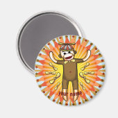 Beanie Sock Monkey Magneet (Voorkant / Achterkant)