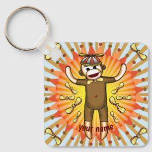 Beanie Sock Monkey Sleutelhanger