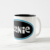 "BEANIE" TWEEKLEURIGE KOFFIEMOK (Voorkant rechts)