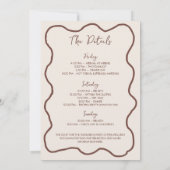 Beanies & Martinis Hand getrokken vrijgezellenweek Kaart (Achterkant)