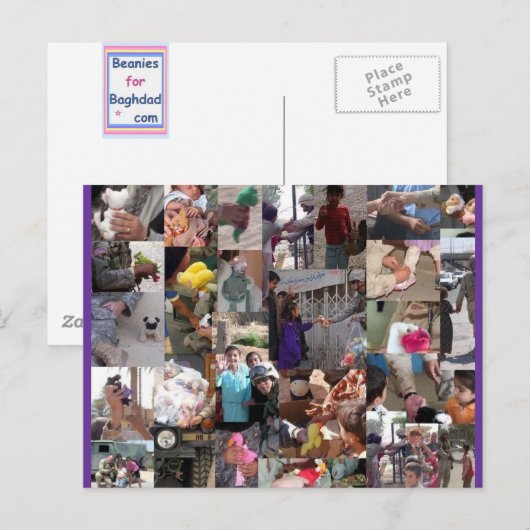 Beanies voor onze troepen briefkaart (Voorkant / Achterkant)