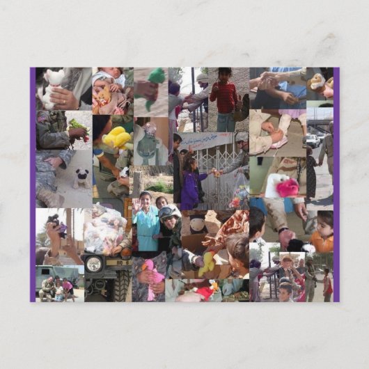 Beanies voor onze troepen briefkaart (Voorkant)