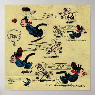 "Beanings we hebben gekend" vierkant Poster