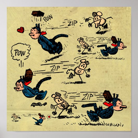 "Beanings we hebben gekend" vierkant Poster (Voorkant)