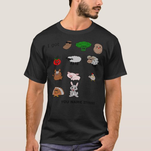 Beans, Greens, Potatoes, Tomatoes Rap   T-shirt (Voorkant)
