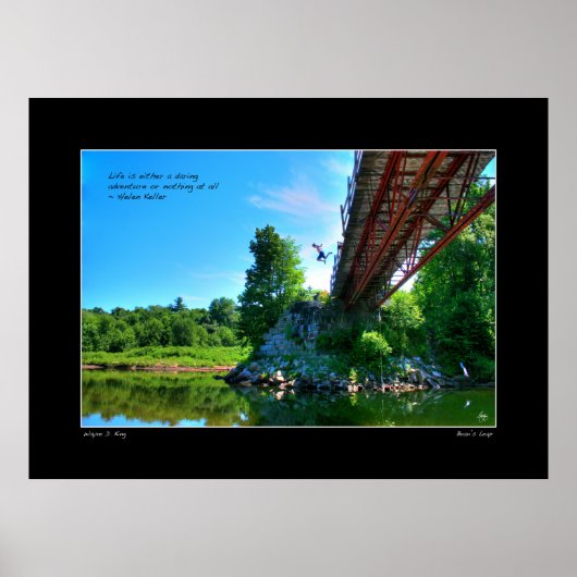 Bean's Leap Helen Keller Quote Poster (Voorkant)