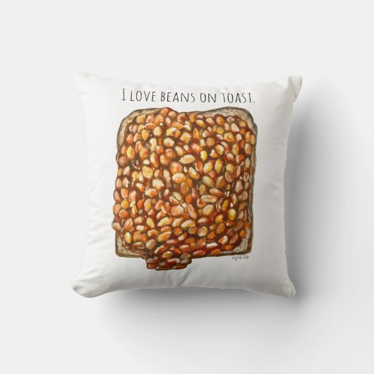 Beans on Toast Kussen (Voorkant)
