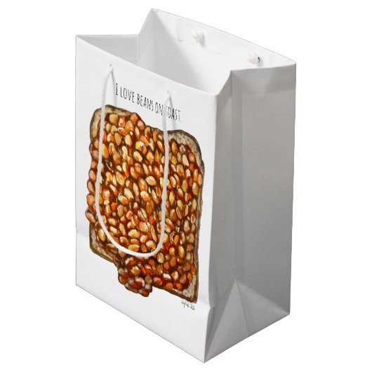 Beans on Toast Medium Cadeauzakje (Voorkant Gekanteld)