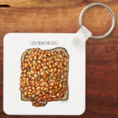 Beans on Toast Sleutelhanger (Achterkant)