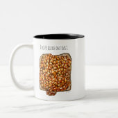 Beans on Toast Tweekleurige Koffiemok (Links)