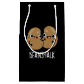 Beans Talk Funny Veggie Bean Pun Dark BG Klein Cadeauzakje (Voorkant)