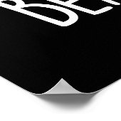 Beans Talk Funny Veggie Bean Pun Dark BG Poster (Hoek)