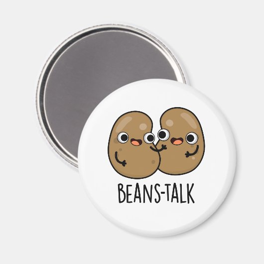 Beans Talk Funny Veggie Bean Pun Magneet (Voorkant / Achterkant)