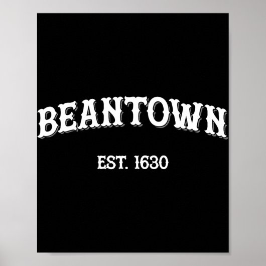 Beantown Boston Machusetts Baked Beans New England Poster (Voorkant)