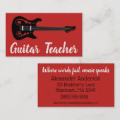 Beantown Guitar Visitekaartje (Voorkant / Achterkant)