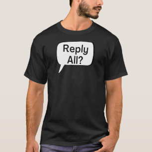 Beantwoord alle draagtas met sms-gedachten t-shirt