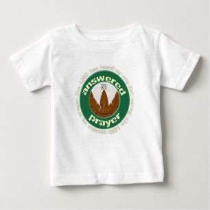 Beantwoord Christelijk baby t-shirt van Prayer