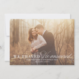Beantwoord Prayer Zwangerschap Aankondiging Fotoka