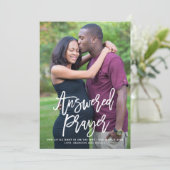 Beantwoorde mededeling van gebeden met briefing vo aankondiging (Staand voorkant)