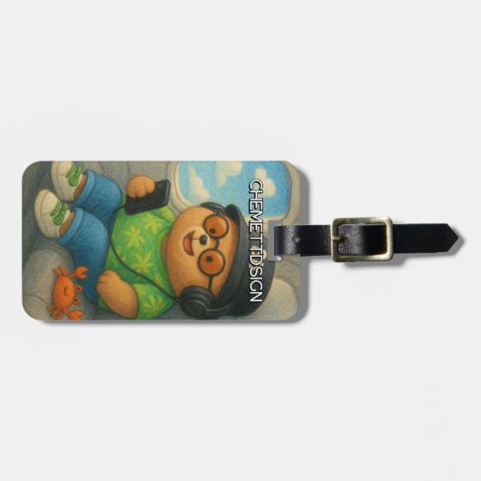 Bear 02 Kids Bagagelabel (Voorkant horizontaal)