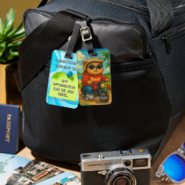 Bear 05 Kids  Bagagelabel