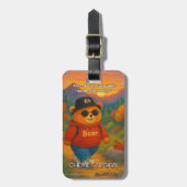 Bear 06 Kids Bagagelabel (Voorkant verticaal)