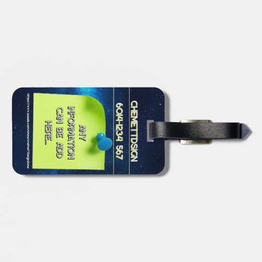 Bear 07 Kids Bagagelabel (Achterkant horizontaal)