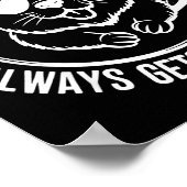 Bear A Clean Beaver Always Gets More Wood  Poster (Hoek)