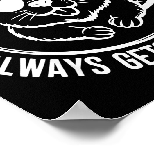 Bear A Clean Beaver Always Gets More Wood  Poster (Hoek)