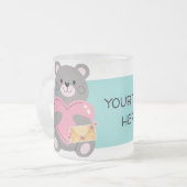 BEAR  AANPASBAAR MATGLAS KOFFIEMOK (Voorkant links)