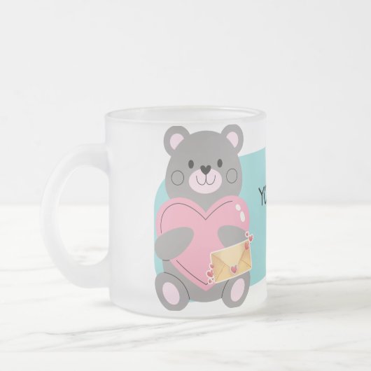 BEAR  AANPASBAAR MATGLAS KOFFIEMOK (Links)