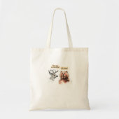 Bear And Deer Conversation Funny Wildlife Tote Bag (Voorkant)