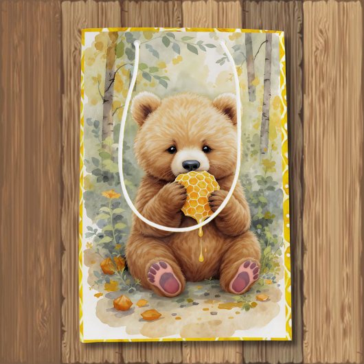  Bear and Honey Baby Shower Medium Cadeauzakje