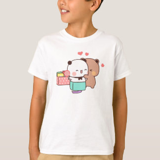 Bear and Panda Bubu Dudu Balloon T-shirt